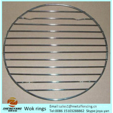 Le support de staining d&#39;articles de cuisine ronds qui respecte l&#39;environnement dresse des grilles robustes de vapeur d&#39;acier inoxydable de wok de fil d&#39;acier